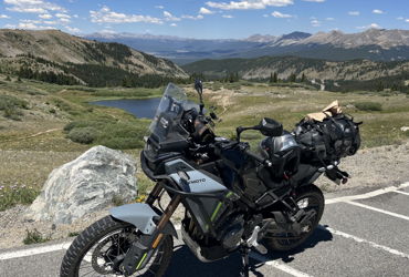 2026 CFMOTO IBEX 450 motorcycle for rent near Woodland Park, CO
