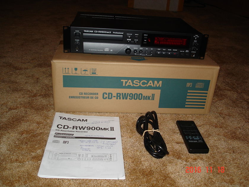 Tascam CDRW900 MK2 CD Recorder