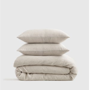 Linen Duvet Cover Set | Quince - Natural Chambray Color