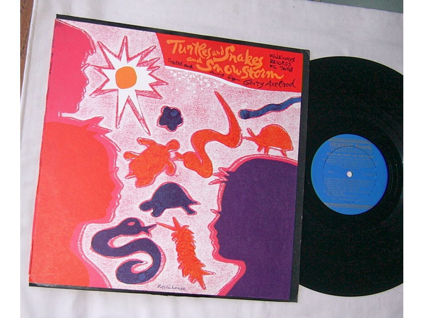 GERRY AXELROD LP-- - TURTLES AND SNAKES-- mega rare 1980 folk psych album on Folkways
