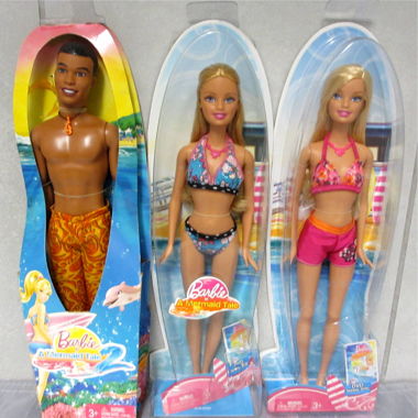 Mattel Barbie in a Mermaid Tale Set Ken 2 Barbies