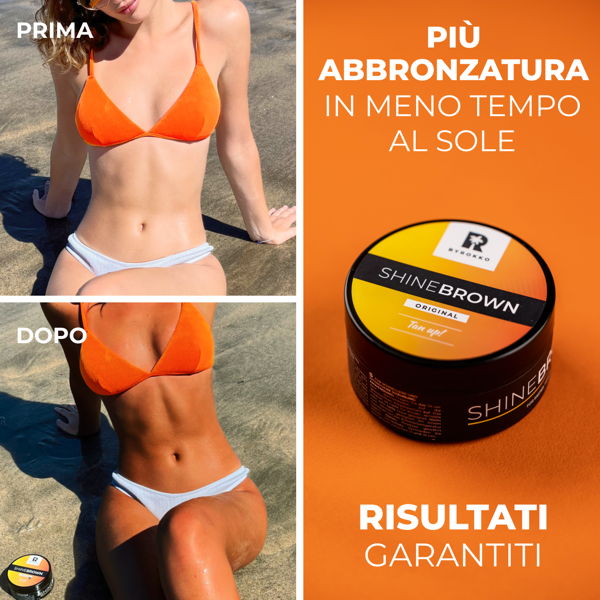 Crema abbronzante ByRokko Shine Brown Tan Up! Crema abbronzante di alta qualità per un'abbronzatura più rapida e profonda, dall'aspetto naturale.