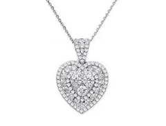 Shop diamond cross pendant necklaces - Pobjoy DIamonds
