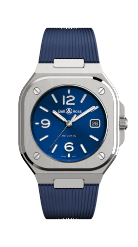 BR 05 Stainless Steel / Blue / Rubber