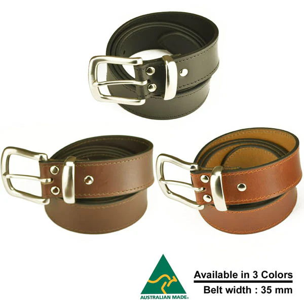 Australian Made Genuine leather Belts 35 MM - Image 3