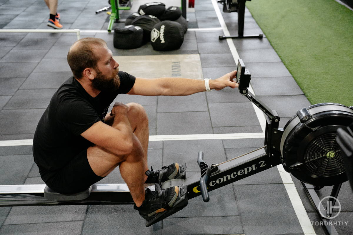 settings black concept 2 rowerg rower - pm5 before training
