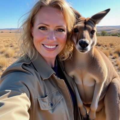 Photo generated by Secta Labs in style of Wildlife Selfie Shots