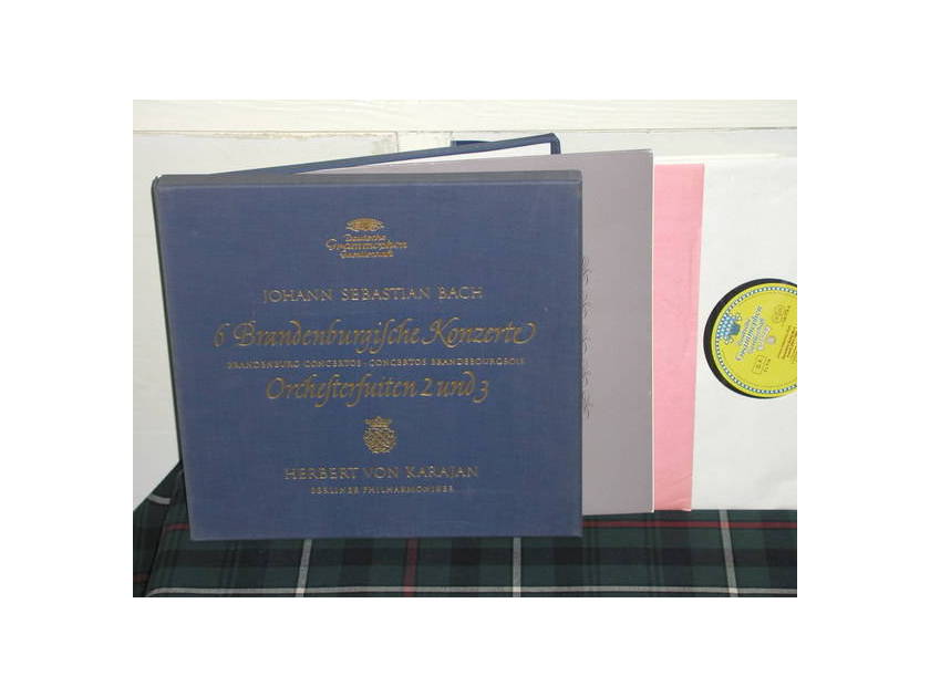 Von Karajan/Bpo - Bach Brandenburg DGG TULIP German 3lp box