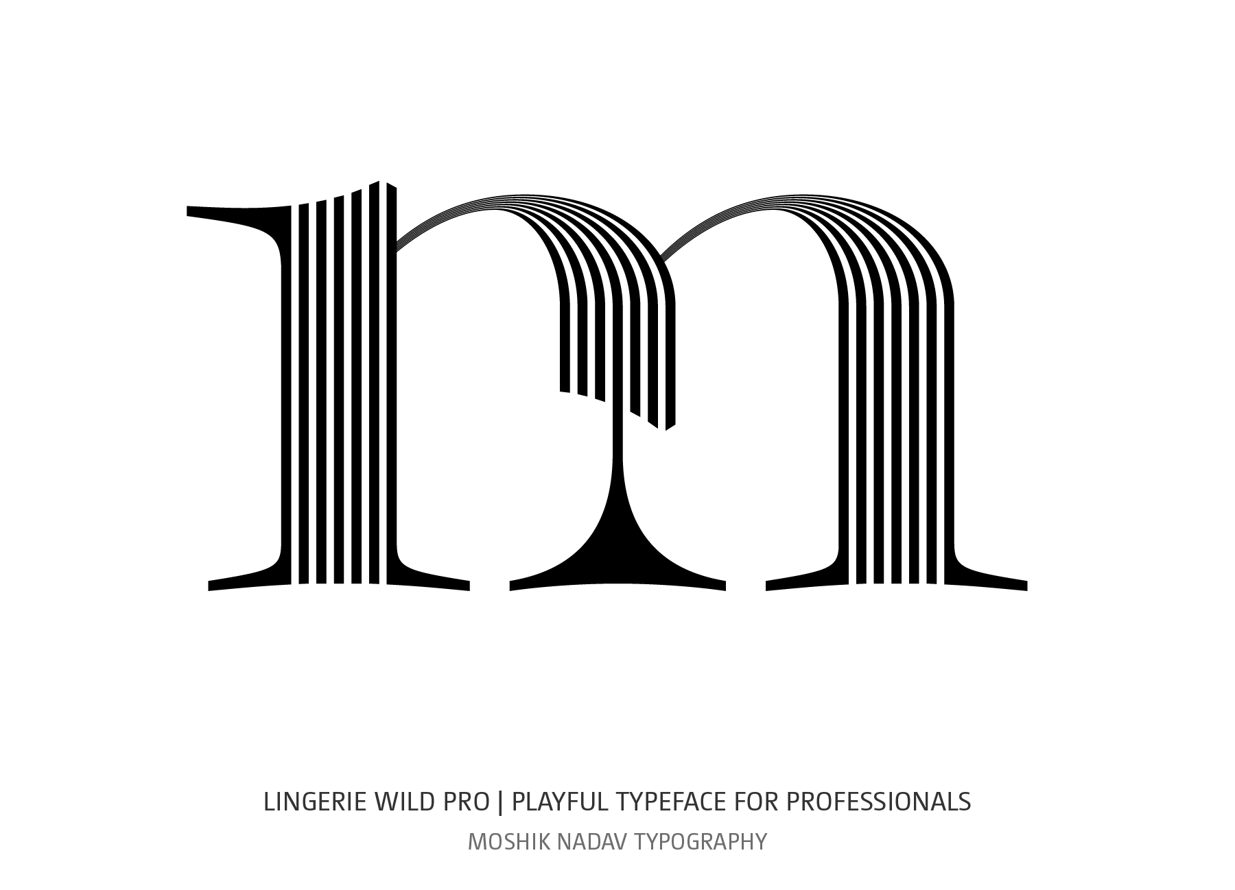 Sexy typeface design designed by Moshik Nadav Typography NYC