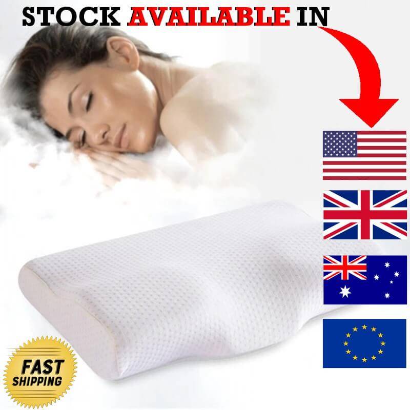 Orthopedic neck pain pillow, cervical pillow, memory foam pillow, contour pillow