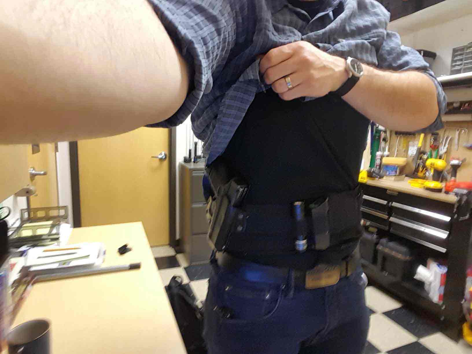 dragon belly holster review, belly band holster for men, customer picture