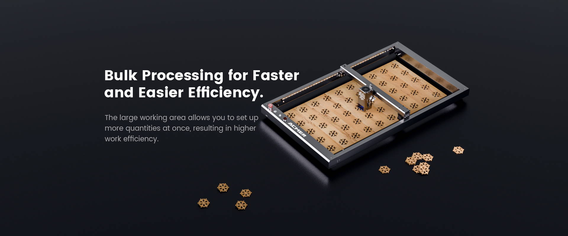 ACMER P1 10W Laser Engraver Cutting Machine-drag chain design