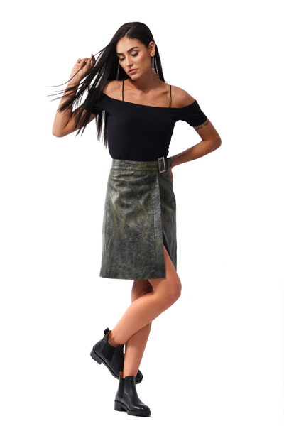 JASMIN - Black LEATHER - Image 3