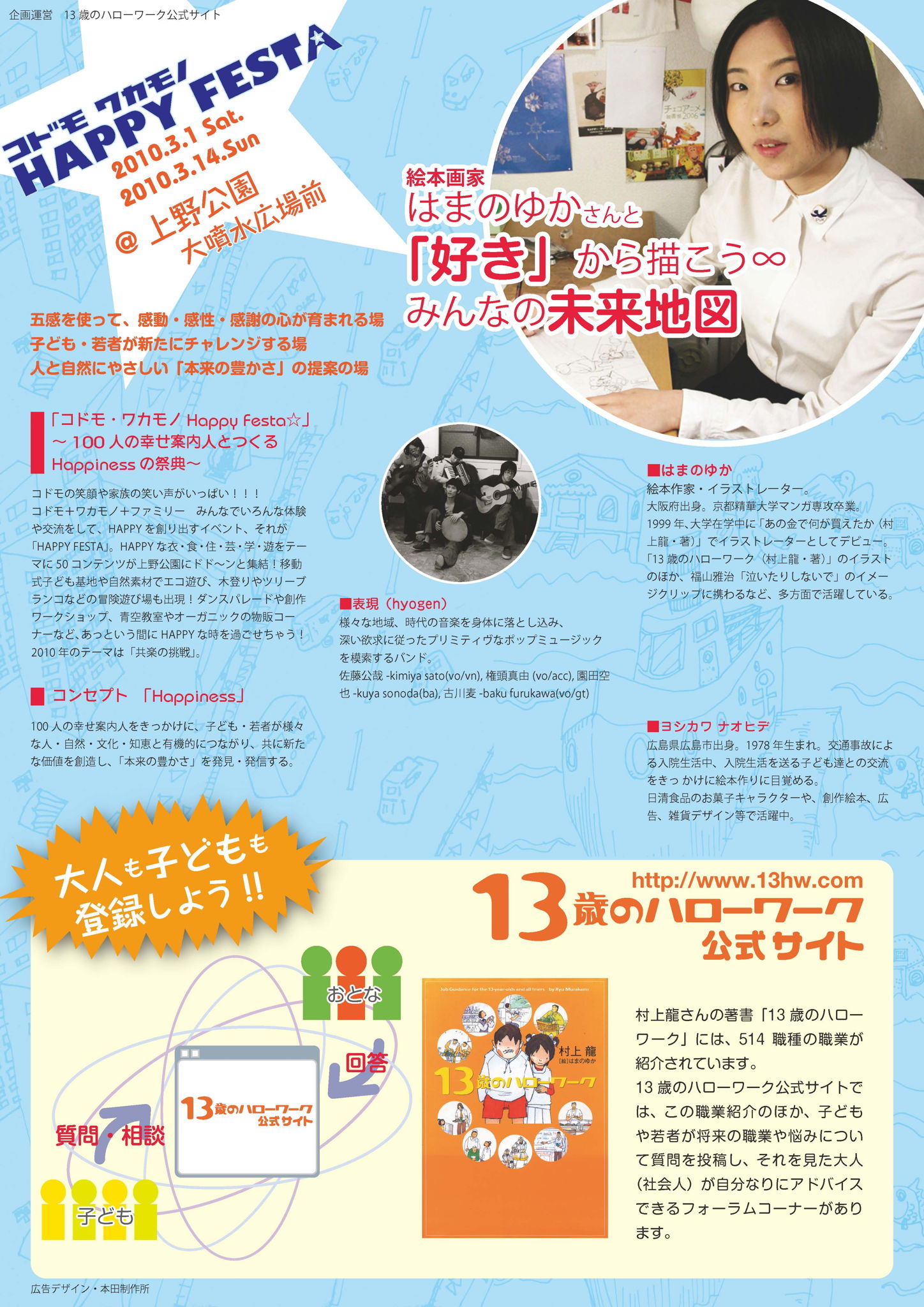 13歳のハローワークフライヤー裏面 | 本田制作所 | AWRD