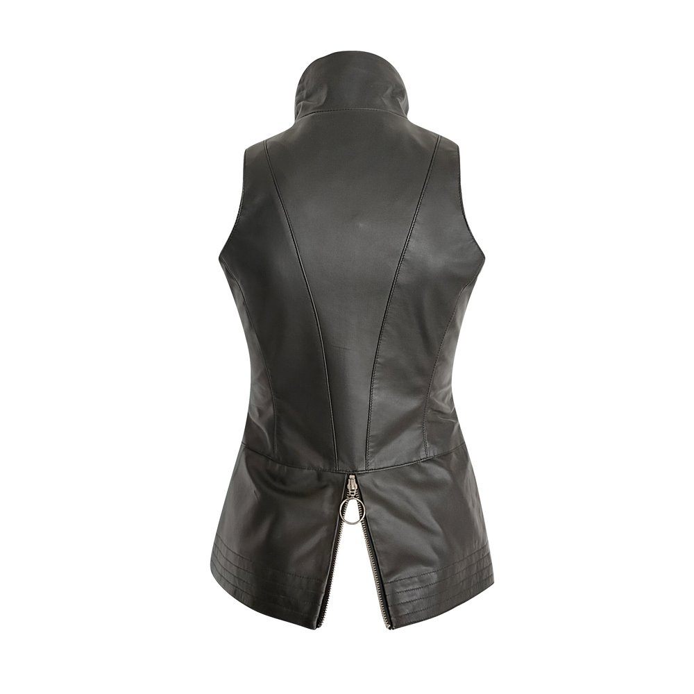 LISBON VEST - Black LEATHER - Image 4