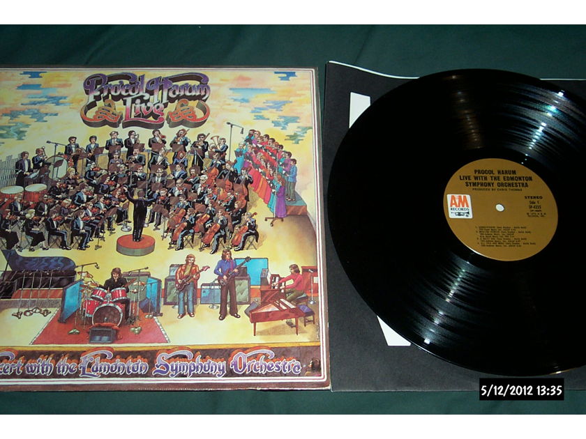 Procol Harum - Live With The Edmonton Symphony Orchestra First Pressing A & M LP NM