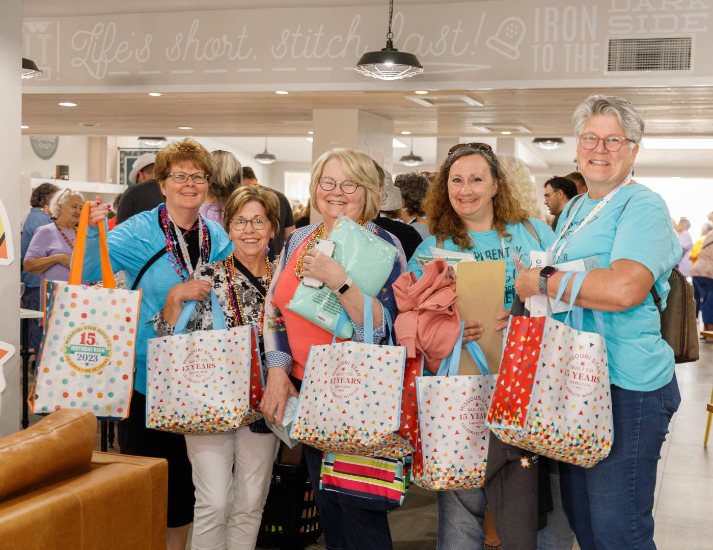shoppers in quilt town USA!