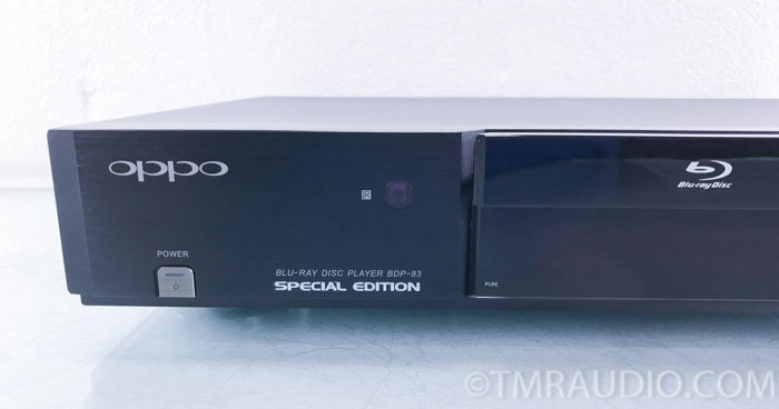 Oppo  BDP-83SE Blu-ray disc player; Nuforce edition; Ju...