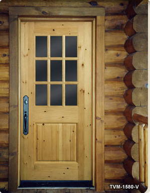 Knotty Cedar Door