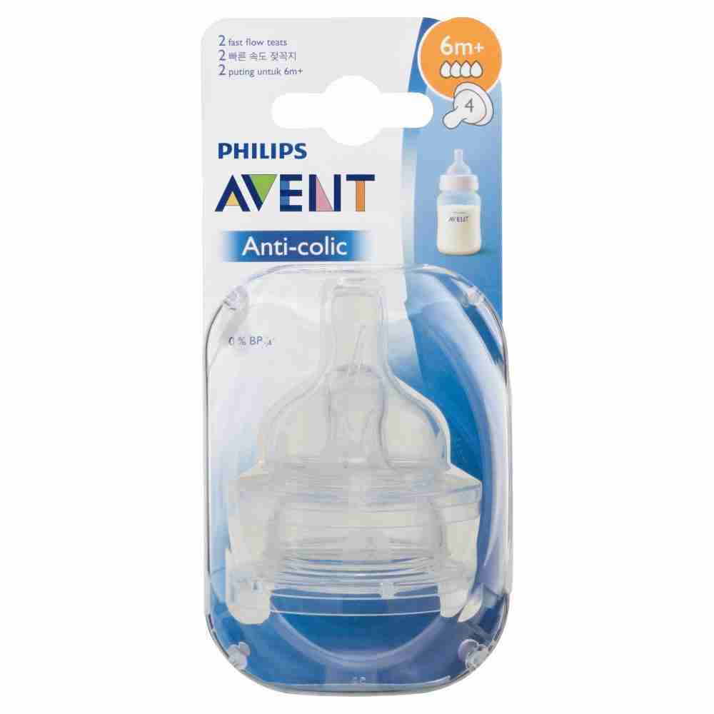 Philips Avent Anti-Colic Teat 6m+ 2 Pack - Image 2