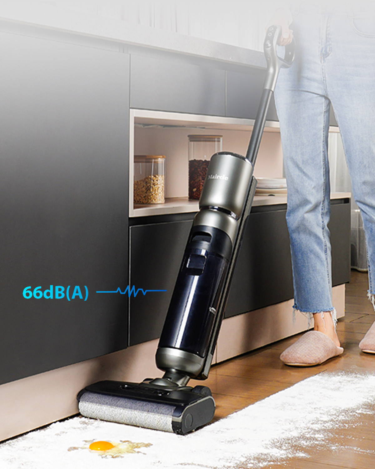 Improved Edge Cleaning & Quiet Operation