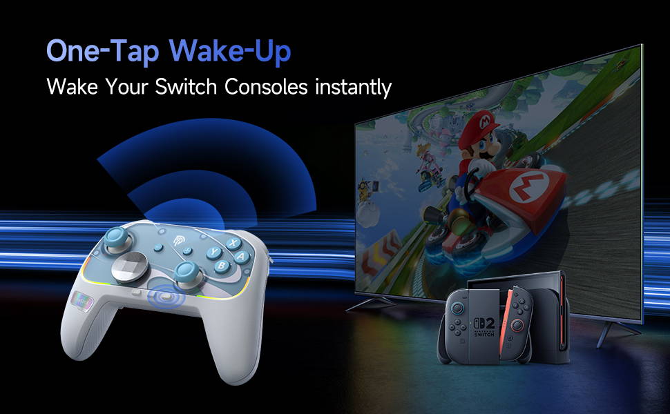 EasySMX S10 Controller One-tap to wake up switch 2