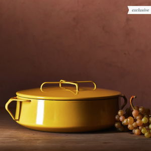 Dansk Købenstyle Braiser, Enameled Carbon Steel | 5.5 Qt, Yellow