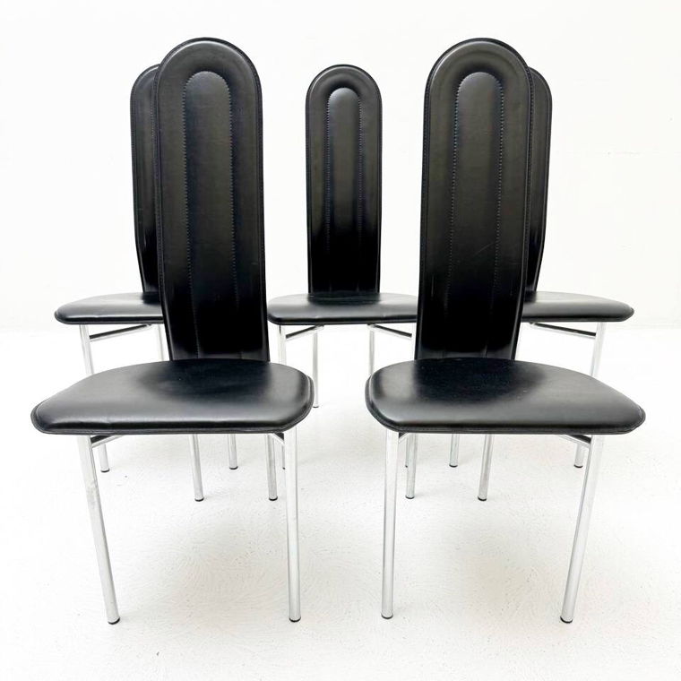 Set aus 5 Micasa MIGROS Stühlen aus Kunstleder