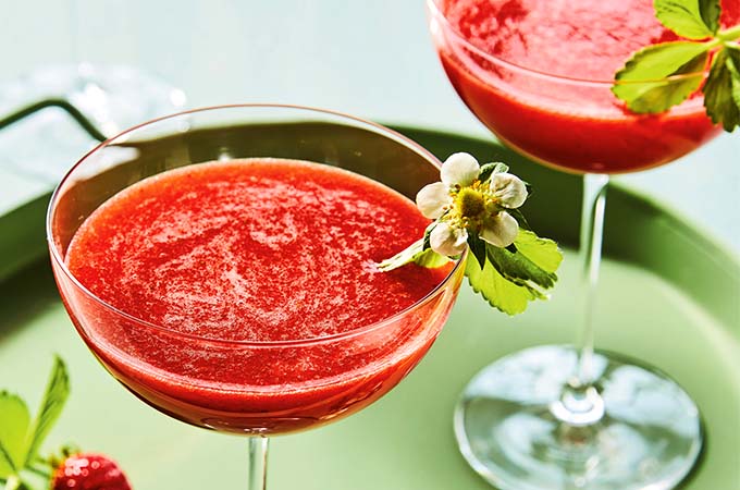 L’Orléans (cocktail aux fraises et à l’estragon)