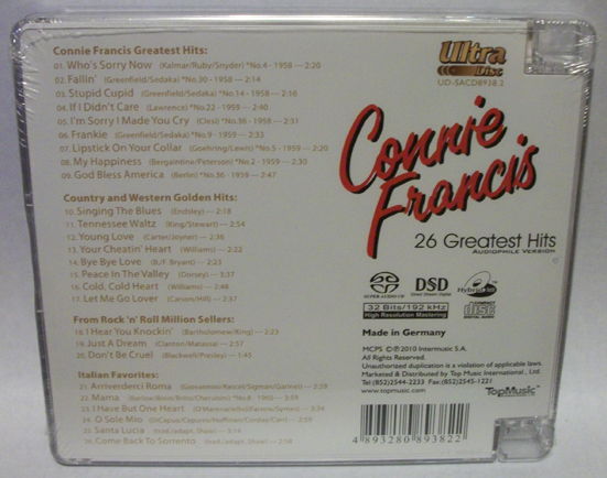 Connie Francis - 26 - Greatest Hits top music sacd