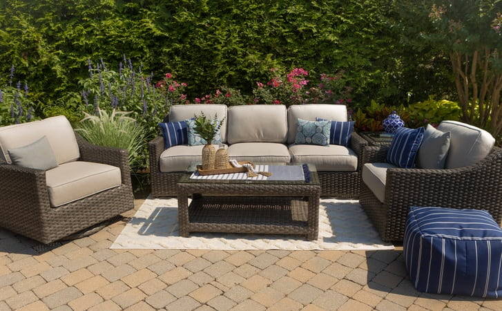 Erwin and Sons Southampton All Weather Wicker Outdoor Patio Seating