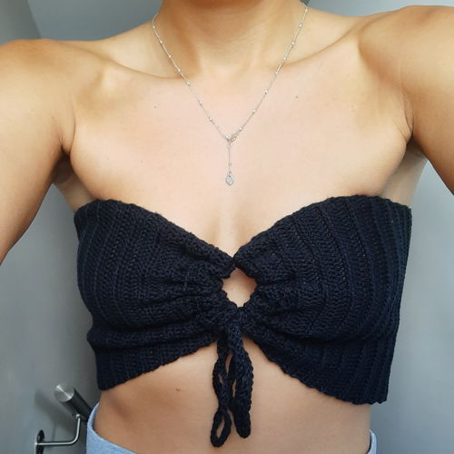 Haakpatroon: Trekkoordje bandeau