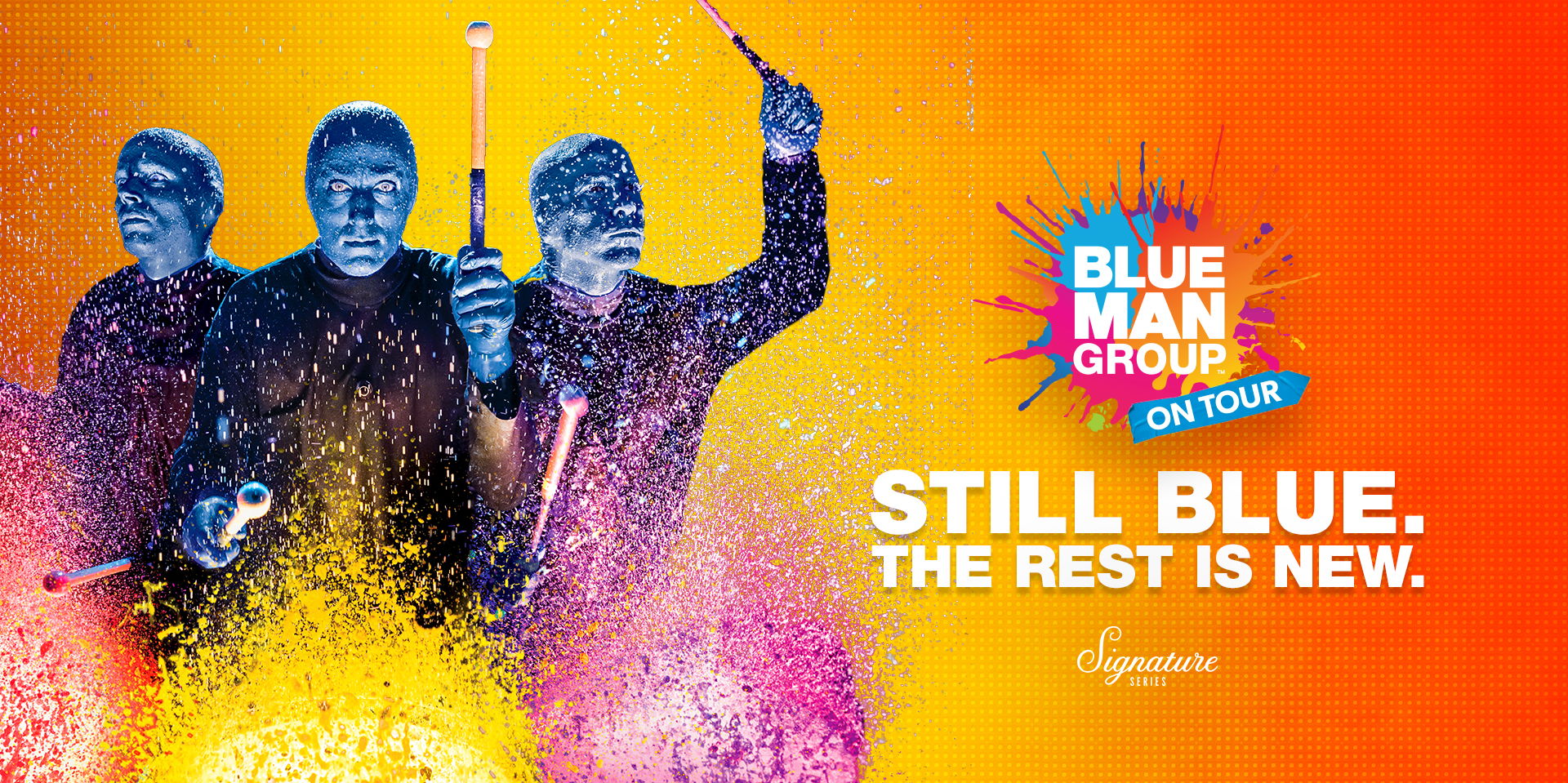Blue Man Group promotional image