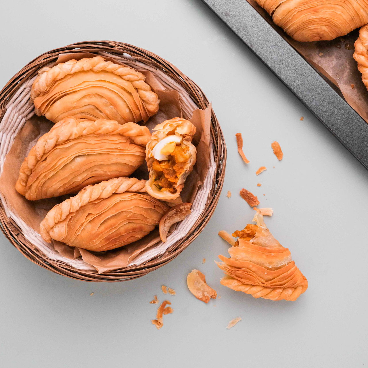 Spiral Curry Puffs (Karipap Pusing)