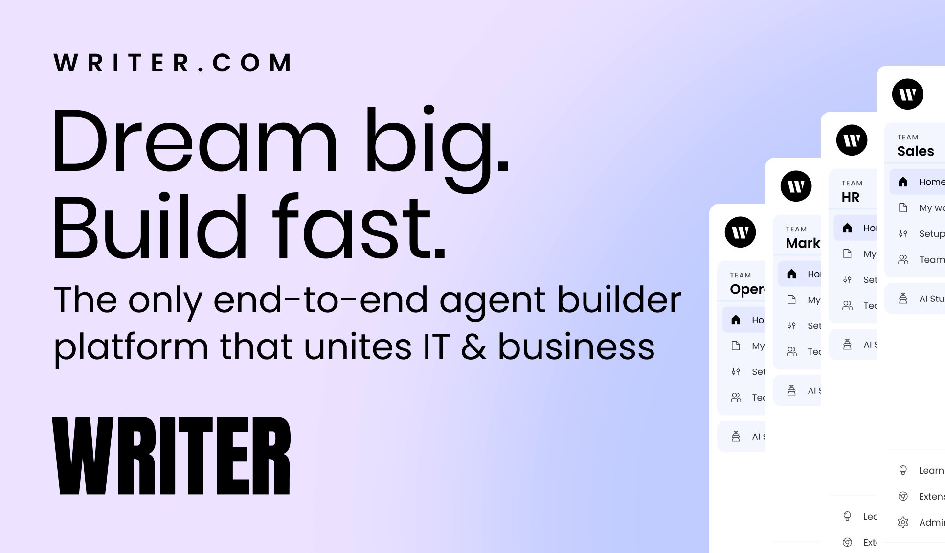 WRITER - End-to-end agent builder platform that unites IT & business
