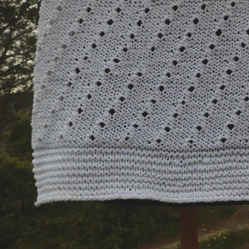 SUZANNE, a beautiful lady summery jumper/top in a lace pattern in DK-weight cotton