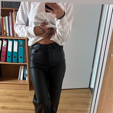 Pantalon en cuir 