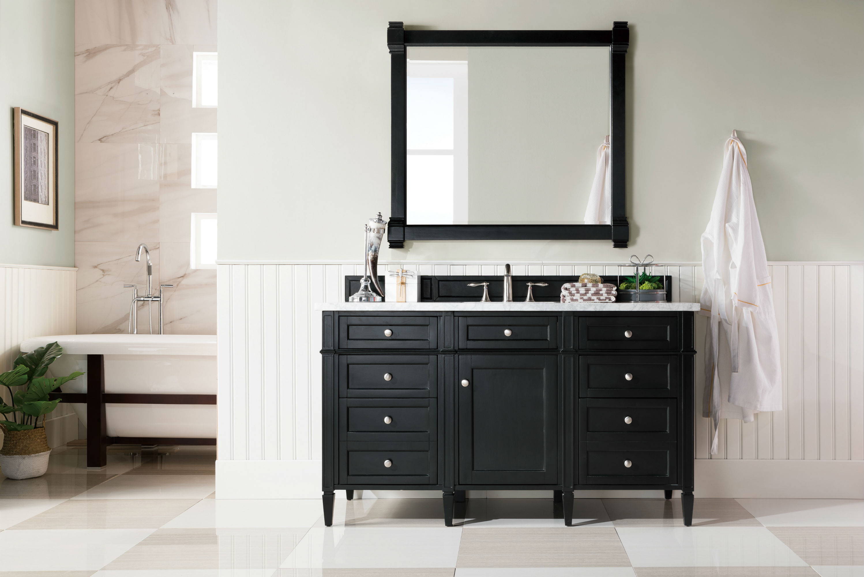 Brittany 60  Single Vanity  Black  Onyx