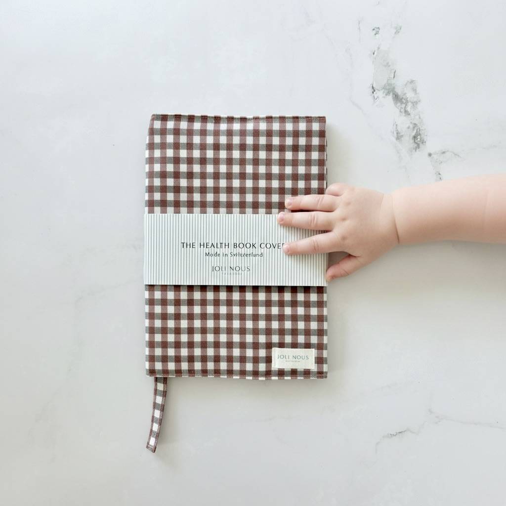 protège carnet de santé qualité bébé raffiné certifié OEKO-TEX chic premium cadeau naissance babyshower futur parent maman enceinte fleurs ligné bleu