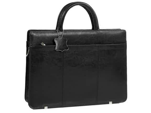 Damen-Leder-Aktentasche-Lehrertasche-Bürotasche-CAMPANA