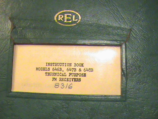 REL 647B Precedent 646C predecessor.