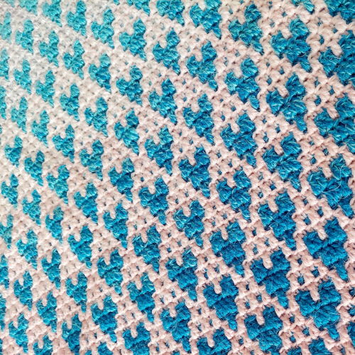 BECAUSE I LOVE YOU. Overlay mosaic crochet baby blanket pattern
