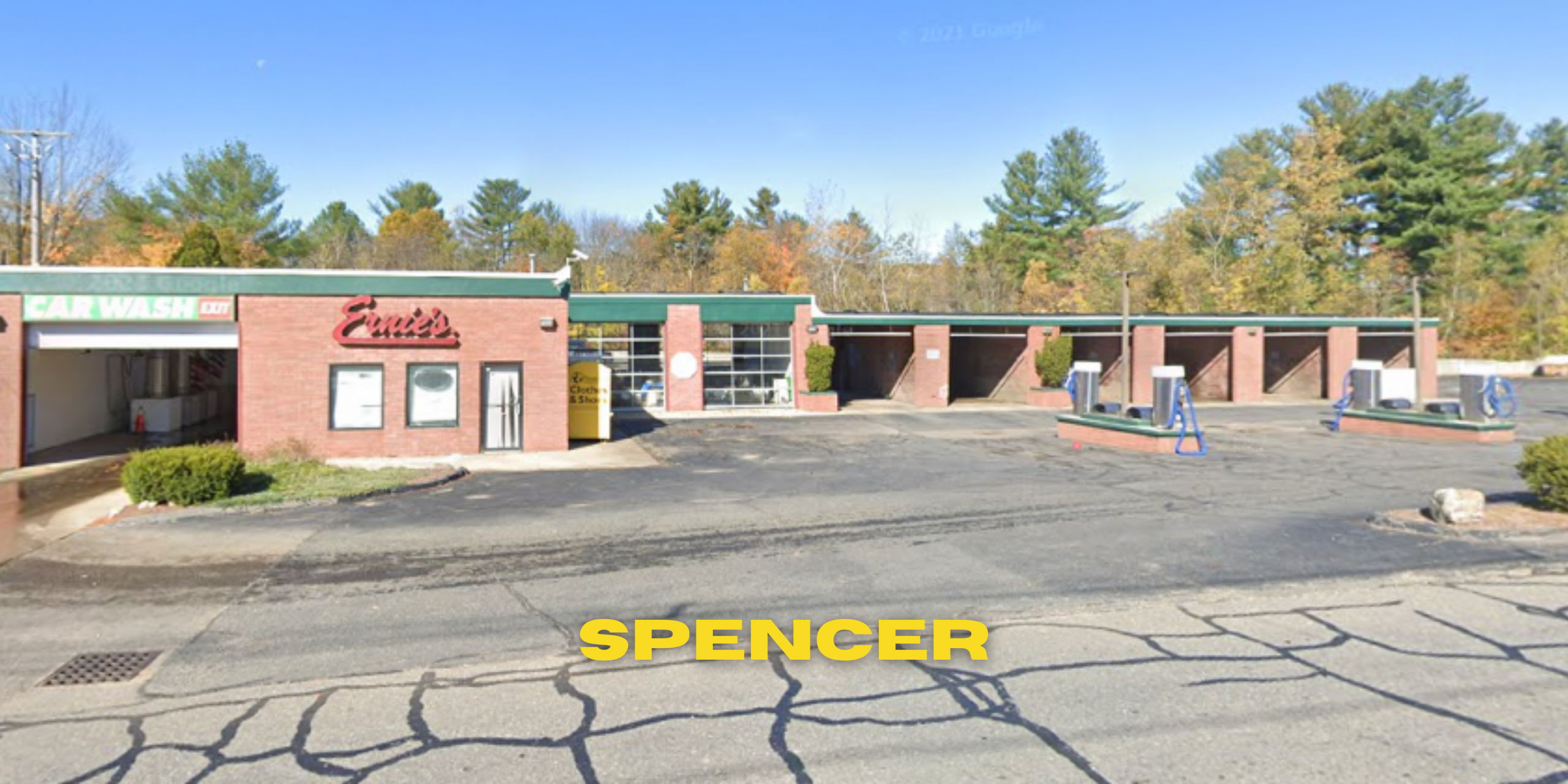Ernie’s Car Wash in Spencer, before the Prestige rebrand