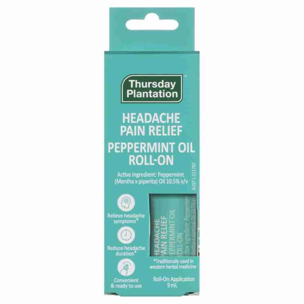 Thursday Plantation Peppermint Headache Pain Relief Roll On 9mL - Image 6