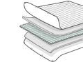 Schwere Decke - Schichten aus Baumwolle und Füllung aus Glasperlen
