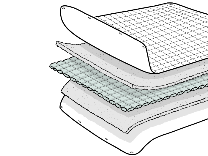 Weighted Blanket - Layers of cotton and filling of glass beads