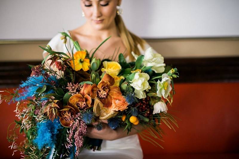 late summer wedding bouquet