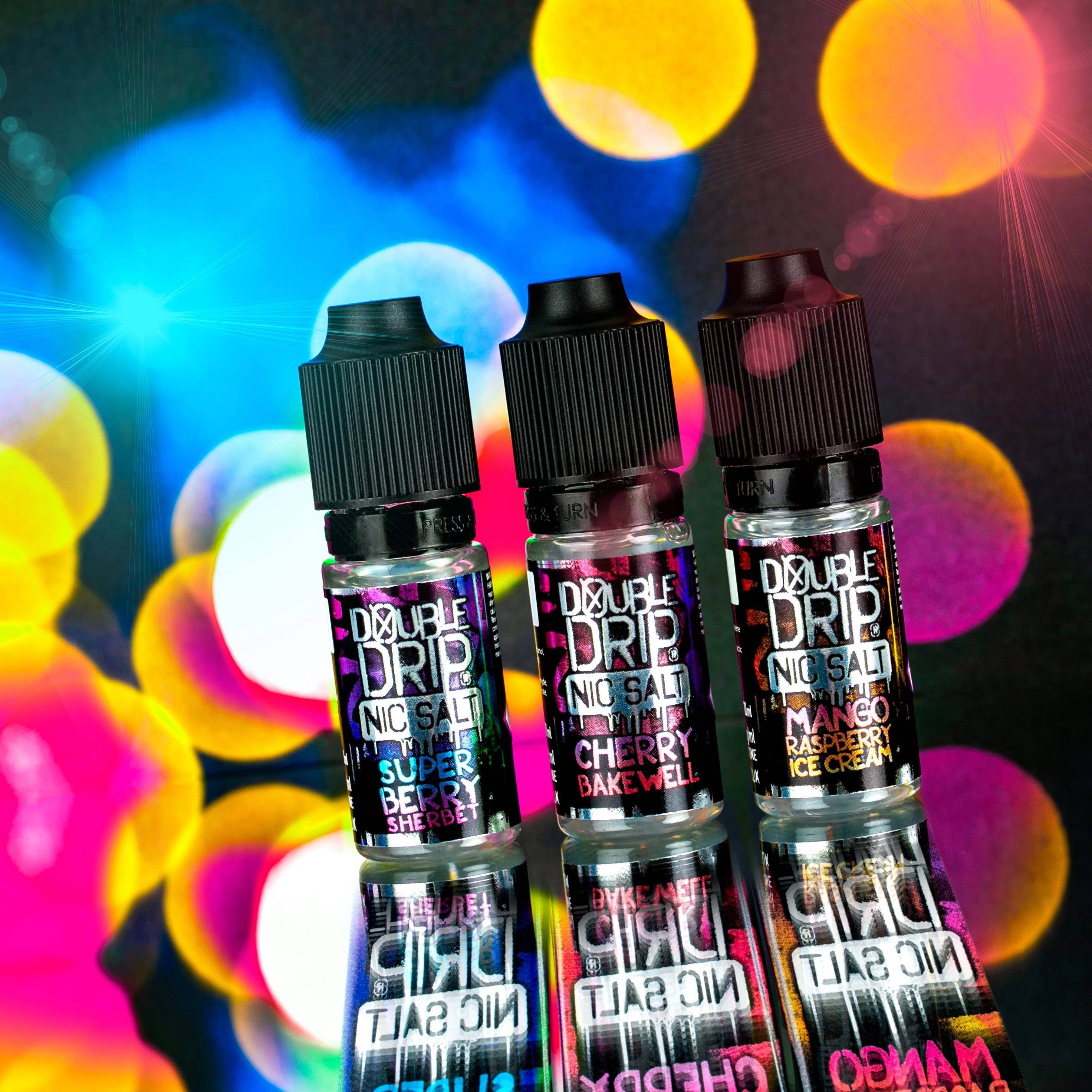 Double Drip 10K Vape Kits and Bar Salt 10ml E-Liquids for travel