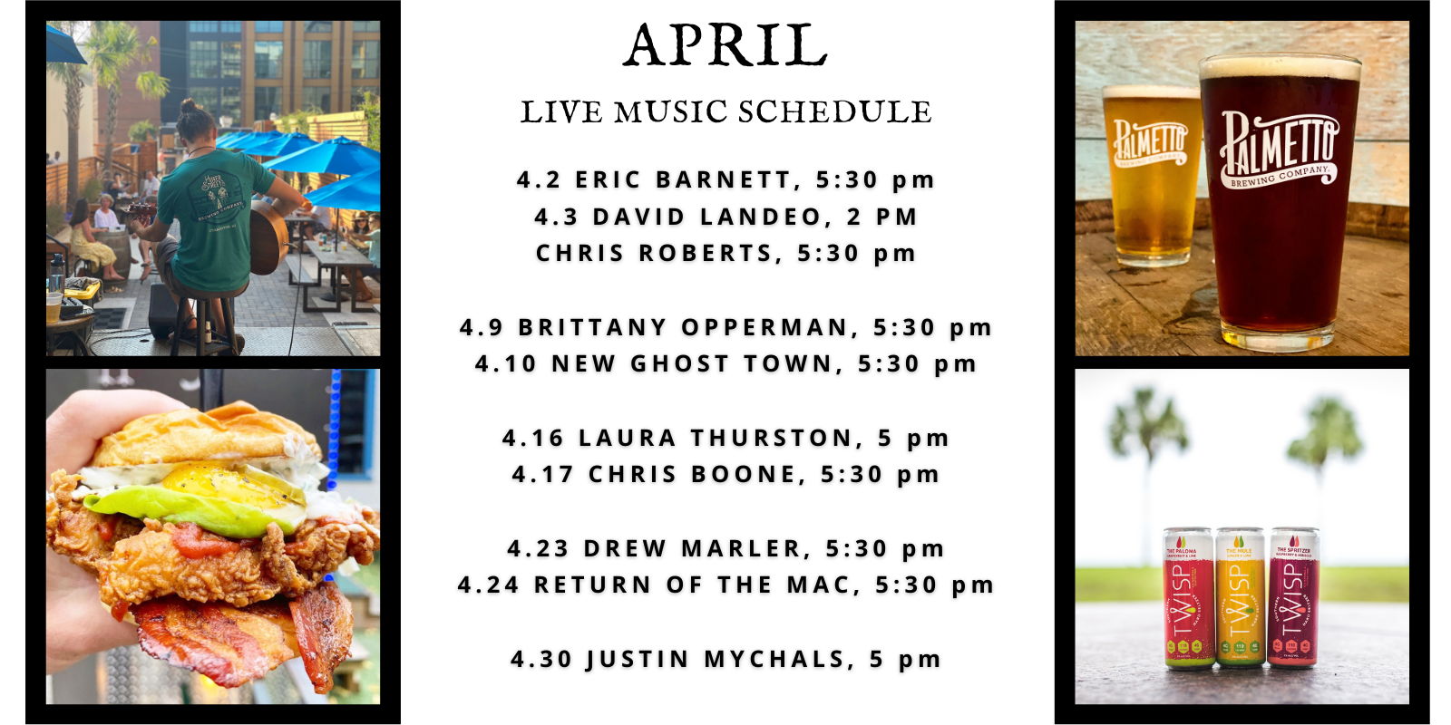APRIL LIVE MUSIC  promotional image