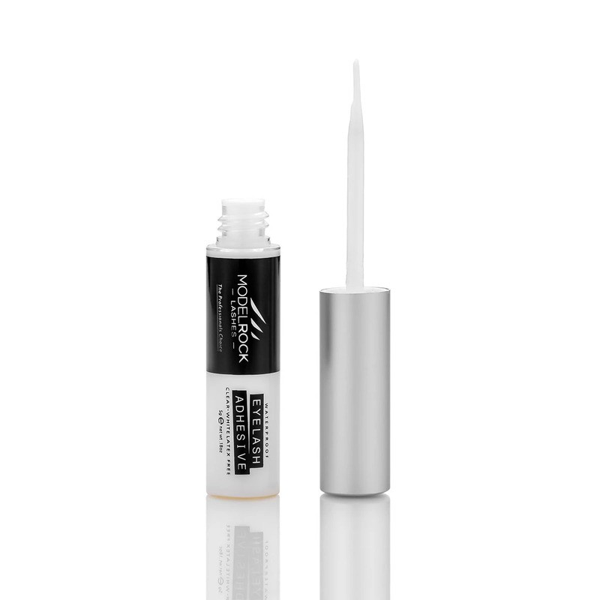 MODELROCK - Lash Adhesive 5gm Waterproof CLEAR/WHITE - "LATEX FREE" - With "Brush On" applicator - Image 4
